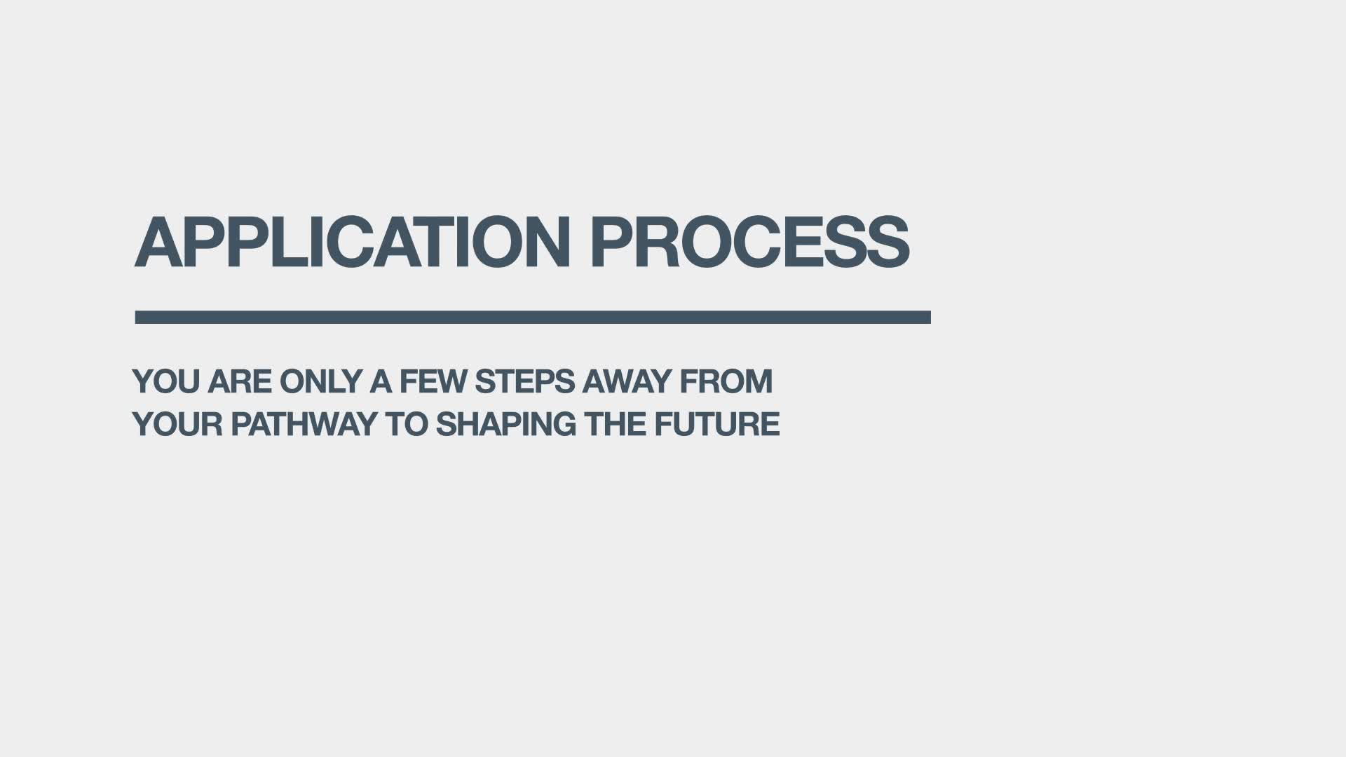 Application Process Video (German subtitles)